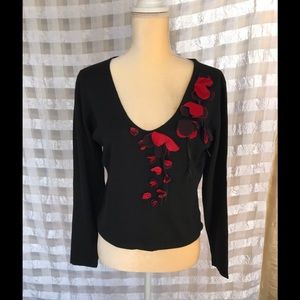 Casual woman’s sweater, black, size L